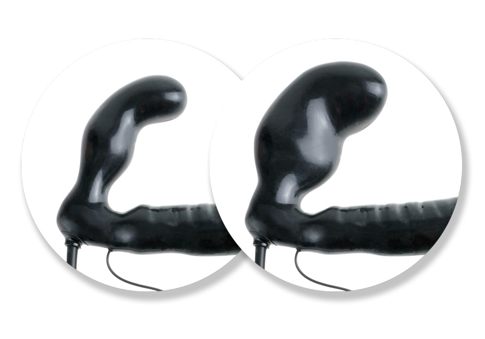 Страпон с вибрацией и вакуумной стимуляцией Strap-on-me Multi Orgasm с ДУ M, синий 6017395 - Strap-on-me - Безремневые/Двойные страпоны - Купить