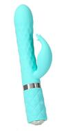 Rabbitvibrator „Lively“ mit stufenloser Vibration und Rotation, Swarovski-Kristall-Button