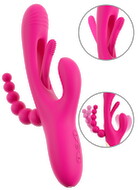 Rabbitvibrator „Triple Vibe With Flicking Tongue“ mit Anal-Stimulator