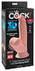 Dildo „Triple Density Cock with Swinging Balls“, hyperrealistisch mit schwingenden Hoden