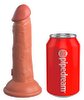 Naturdildo „6“ Dual Density Silicone Cock“ mit extra starkem Saugfuß