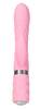 Rabbitvibrator „Lively“ mit stufenloser Vibration und Rotation, Swarovski-Kristall-Button