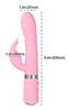 Rabbitvibrator „Lively“ mit stufenloser Vibration und Rotation, Swarovski-Kristall-Button