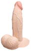 Naturdildo „slipskin girthy“ mit Saugfuß