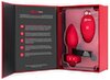 Vibro-Analplug „vibrating heart“ mit funkelndem Herz-Stopper