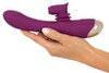 Rabbitvibrator mit genopptem Moving-Klitorisstimulator