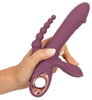 Rabbitvibrator „Slim Triple Plum“ mit Anal-Stimulator