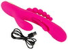 Rabbitvibrator „Triple Vibe With Flicking Tongue“ mit Anal-Stimulator