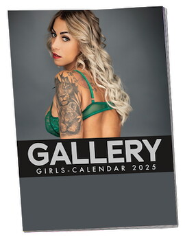 Pin-up Kalender „Gallery Girls 2025" im Großformat
