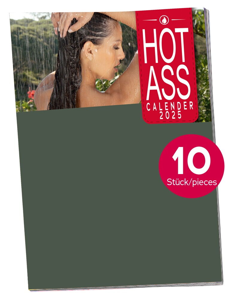 Pin-up Kalender „Hot Ass 2025“ im 10er-Pack