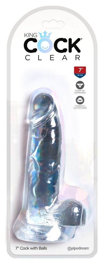 Dildo „Cock with Balls 7“, 18 cm