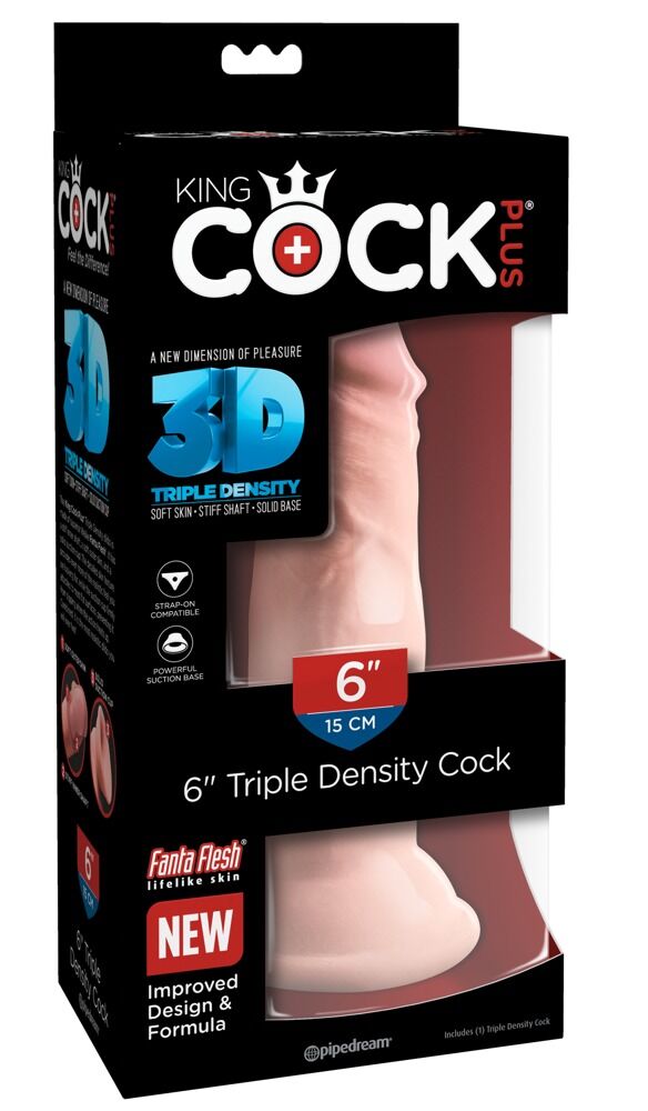 Dildo „6" Triple Density Cock“, 18,4 cm