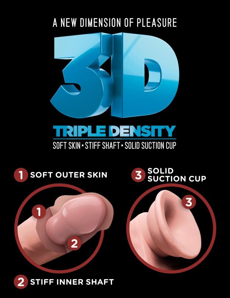 Dildo „7" Triple Density Cock“, 18 cm