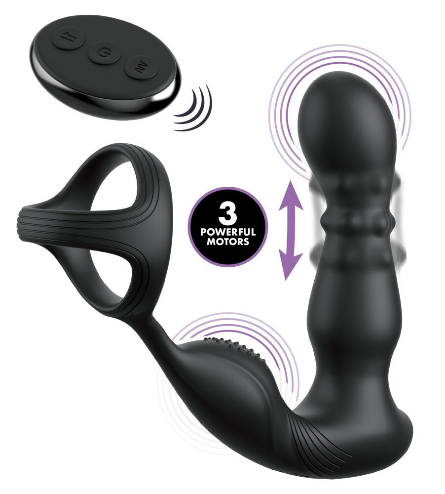 Analvibrator „Ass-Gasm Slide & Glide“ mit Perlenmassage