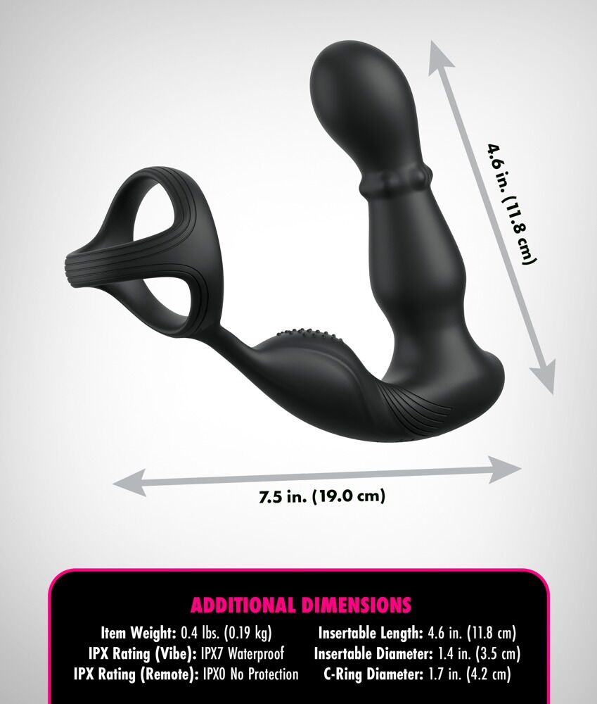 Analvibrator „Ass-Gasm Slide & Glide“ mit Perlenmassage