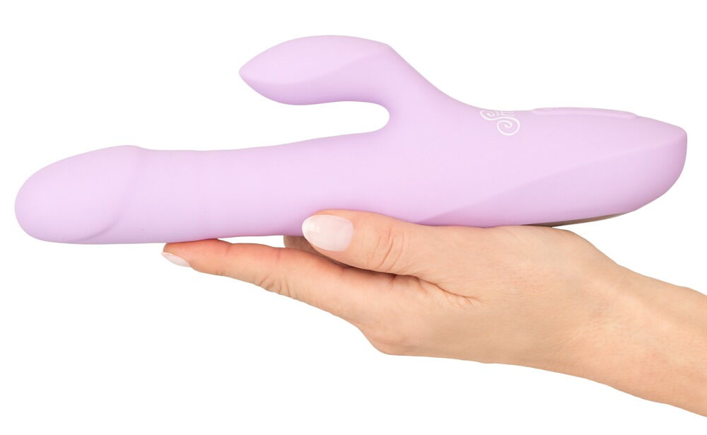 Rabbitvibrator „Thrusting Pearl“ mit Stoßfunktion und Perlen-Rotation