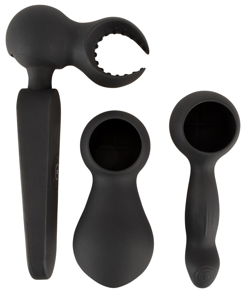 Massagestab „wand vibrator with 3 Attachments“ mit 3 Aufsätzen