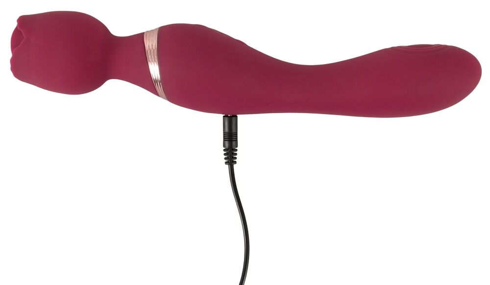 Massagestab „Thumping Wand Vibrator“ mit einführbarem Schaft