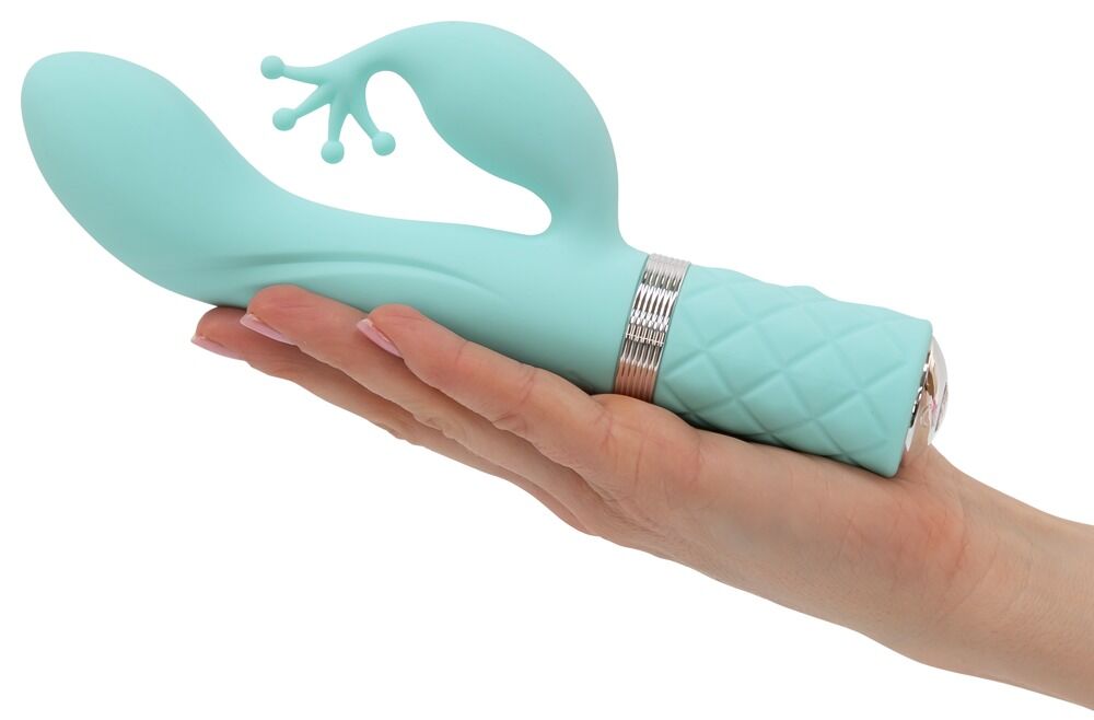 Rabbitvibrator „Kinky Luxurious Dual Massager“ mit Swarovski®-Kristall