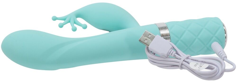 Rabbitvibrator „Kinky Luxurious Dual Massager“ mit Swarovski®-Kristall