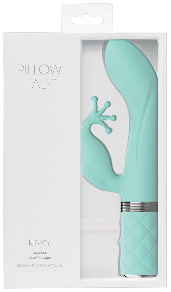 Rabbitvibrator „Kinky Luxurious Dual Massager“ mit Swarovski®-Kristall