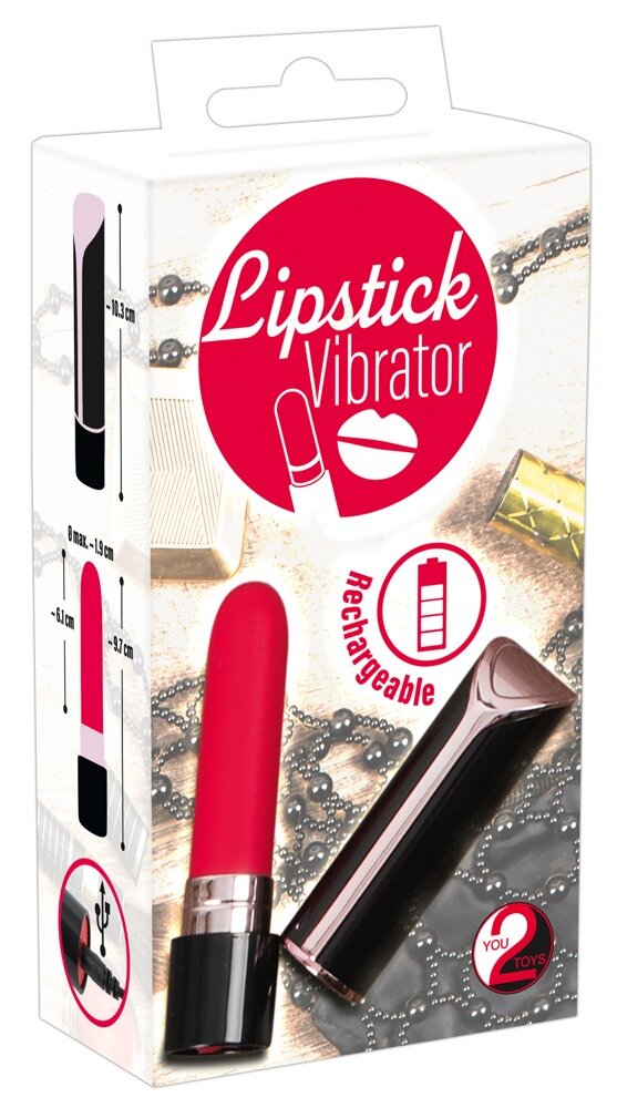 Minivibrator „Lipstick Vibrator“ mit 10 Vibrationsmodi