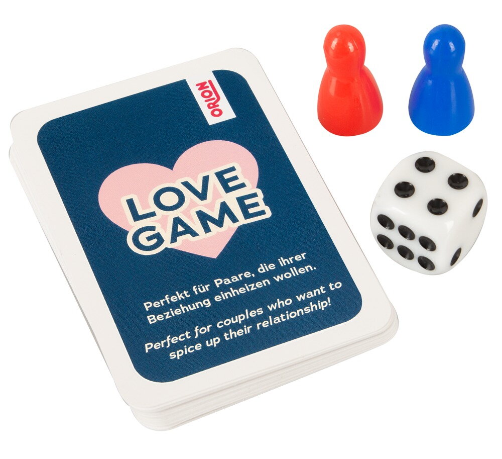 Paarspiel „Love Game“ mit Karten, Würfel, Spielfiguren