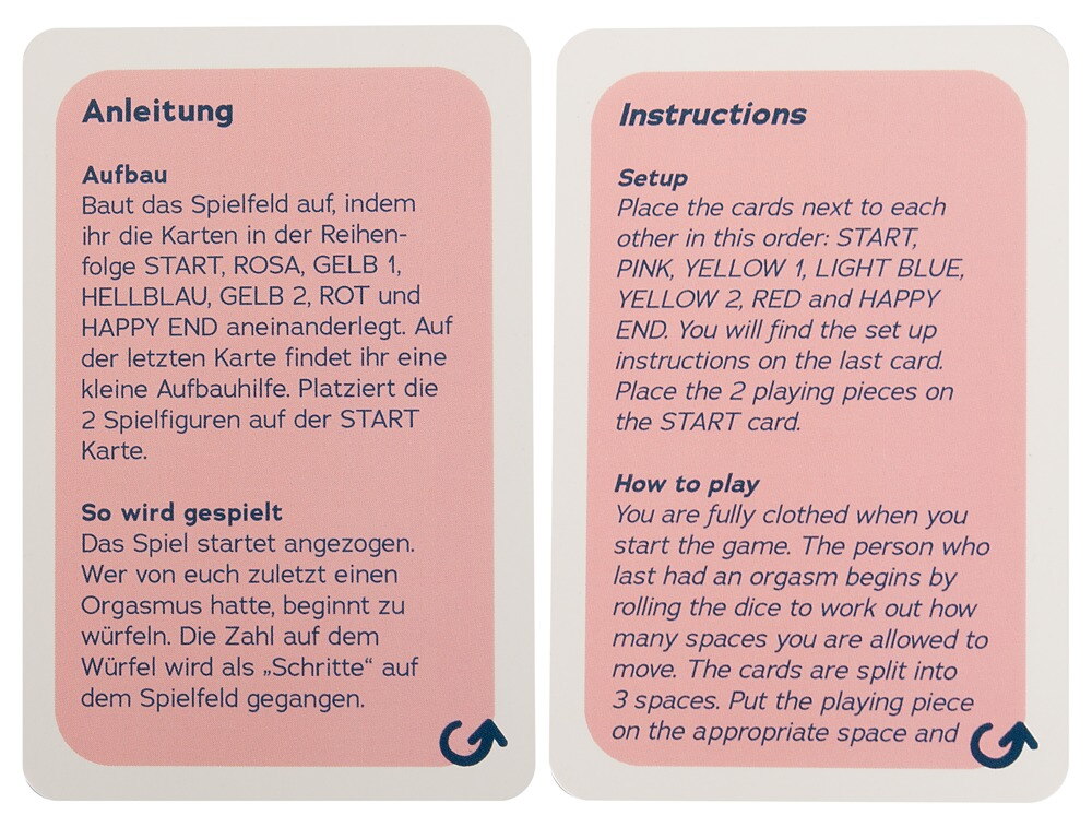 Paarspiel „Love Game“ mit Karten, Würfel, Spielfiguren