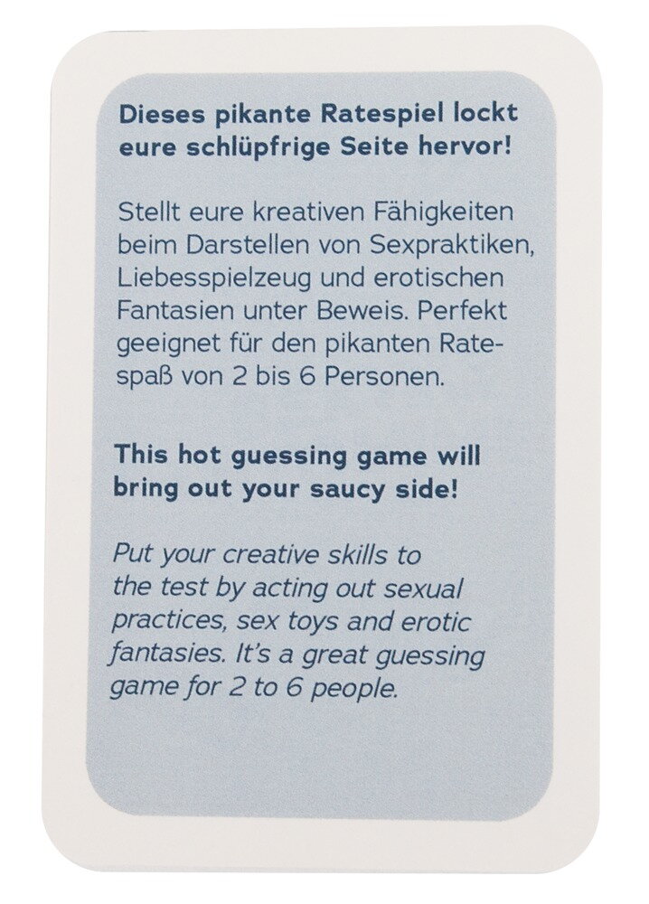 Ratespiel „Sexy Pantomime“ für mind. 2 Spieler:innen