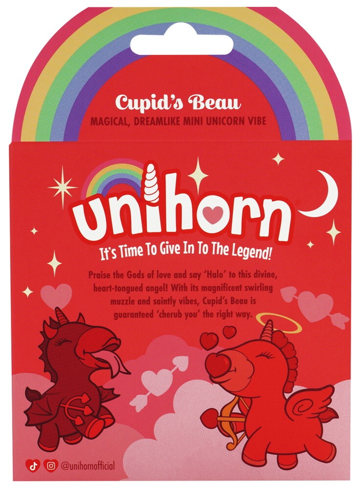 Auflegevibrator „Cupids Beau“ im niedlichen Einhorn-Design