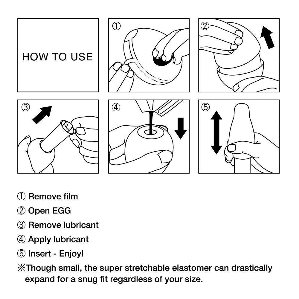 Masturbator „Egg Ring“ mit Rillenringe-Stimulationsstruktur