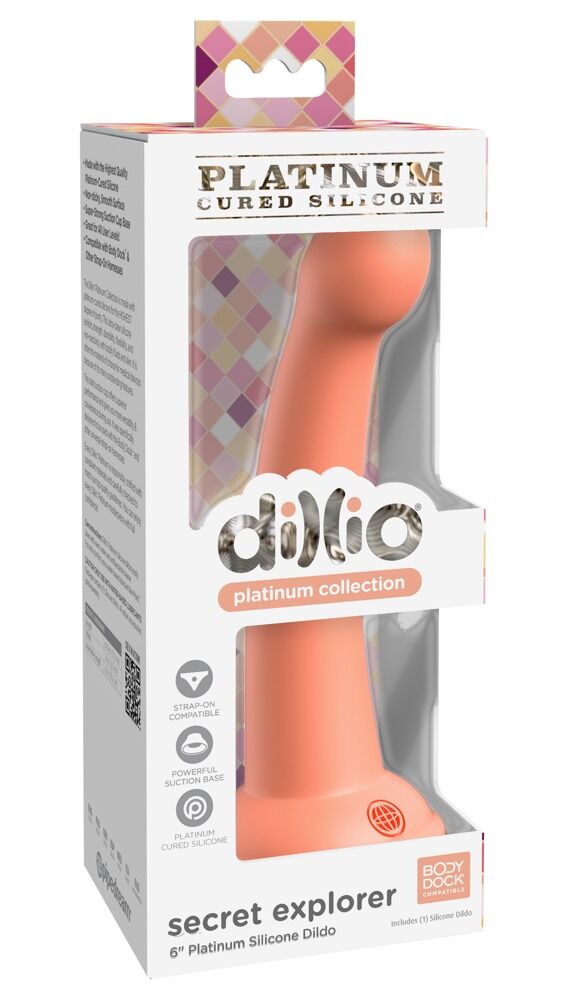 Dildo „Secret Explorer“ mit Saugfuß, Strap-on kompatibel