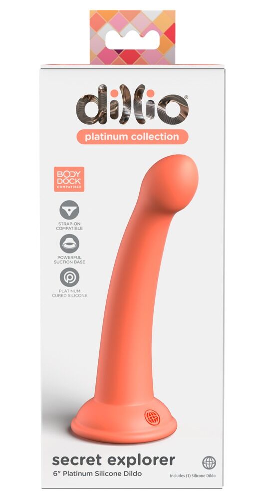 Dildo „Secret Explorer“ mit Saugfuß, Strap-on kompatibel