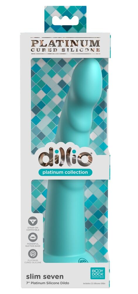 Dildo „Slim Seven“ mit Saugfuß, Strap-on kompatibel