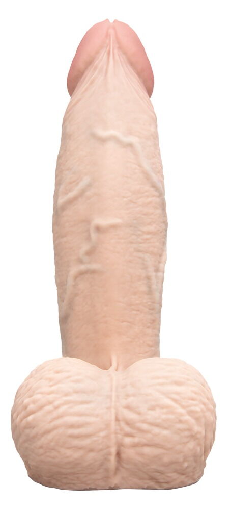 Naturdildo „slipskin girthy“ mit Saugfuß