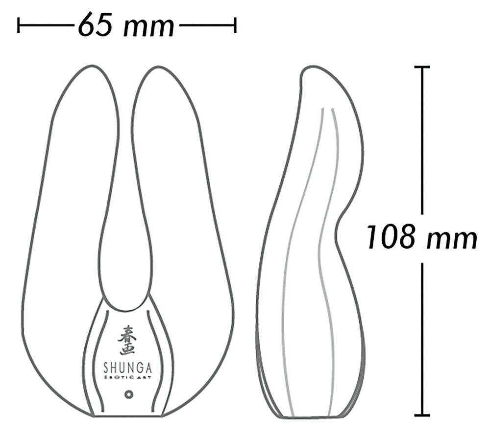 Doppelvibrator „Aiko“ mit 2 flexiblen Vibrofingern