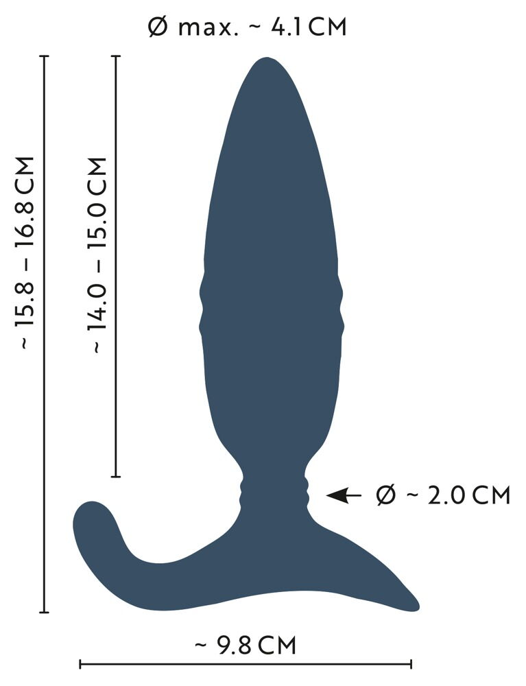 „RC Thrusting Butt Plug with Vibration“ mit Fernbedienung