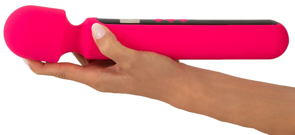 Massagestab „Pink Sunset Wand Vibrator“ mit Digital-Display