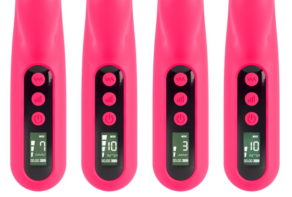 Rabbitvibrator „Pink Sunset“ mit Digital-Display