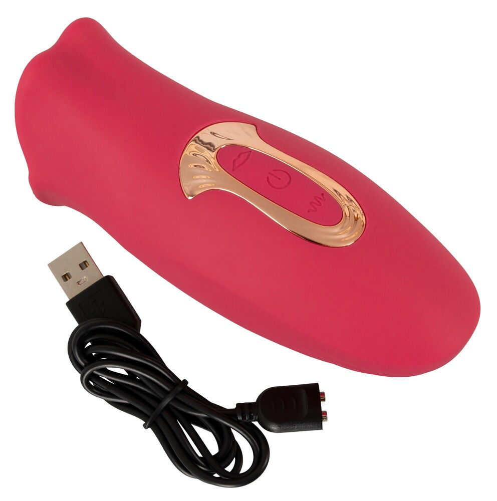 Auflegevibrator „Oral Fun“ mit Moving-Lips & Vibro-Zunge