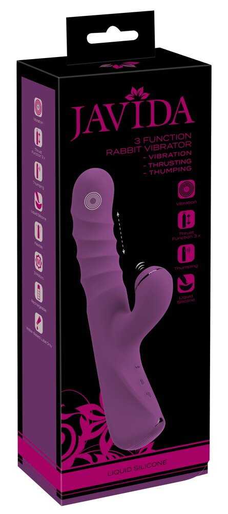 Rabbitvibrator mit Stoß- und Klopf-Funktion