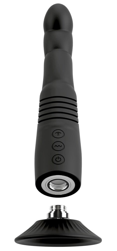 Stoßvibrator „G and P-Spot“ mit abschraubbarem Saugfuß