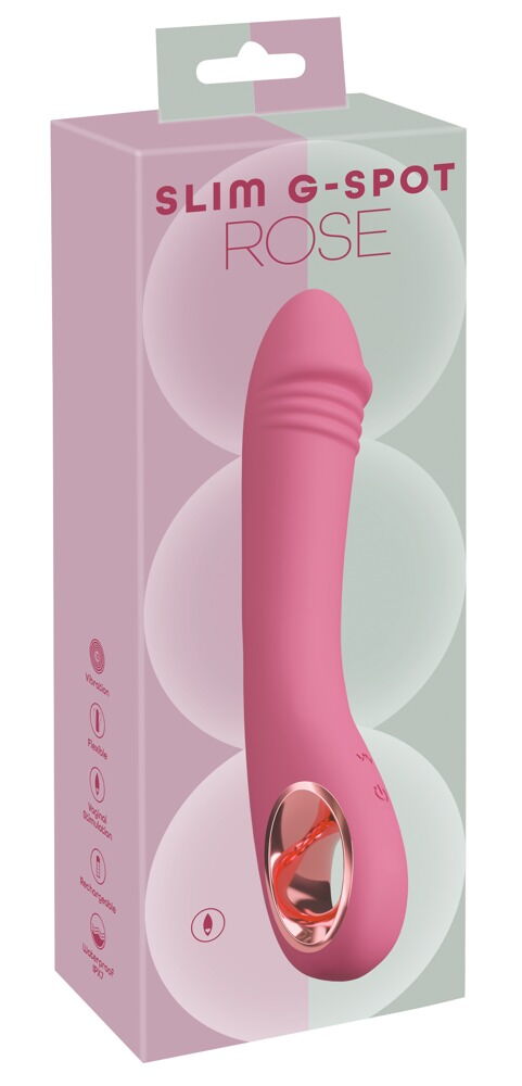 G-Punkt-Vibrator „Slim G-Spot Rose“, flexibel