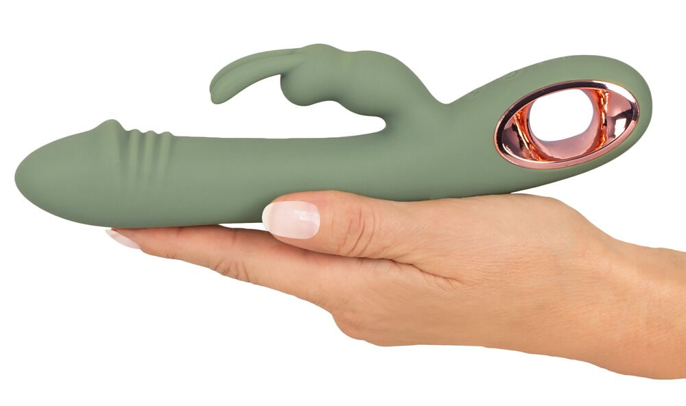 Rabbitvibrator „Slim Rabbit Olive“ mit 2 Motoren