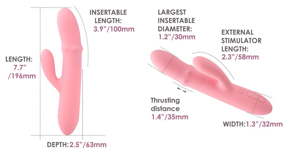 Rabbitvibrator „Mora Neo“ mit beweglichem Massagering