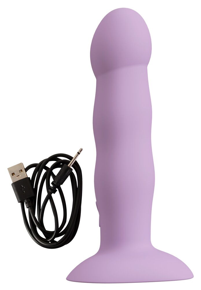 Vibrator „Heart Guy Purple“ mit herzförmigem Saugfuß