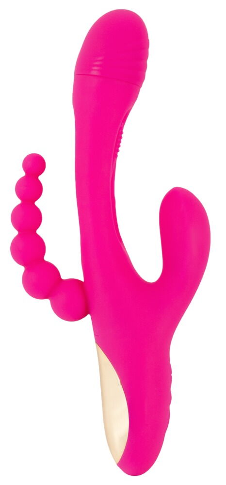 Rabbitvibrator „Triple Vibe With Flicking Tongue“ mit Anal-Stimulator